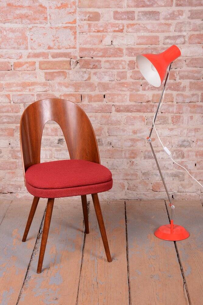Mid-century chrome floor lamp by j. hůrka for napako, czech, 1950s