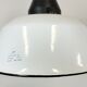 Enamel and cast iron industrial pendant light 1960s