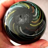 Sulphide paper press in hypnotic multicolored tones