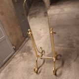 MIROIR  EN LAITON VINTAGE 70'S