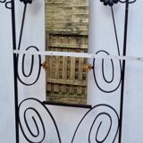 Entrance hall with black wrought iron mirror, renovated, 180 x 55 cm