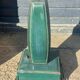 Vintage leather desk lamp with saddle stitching from the 1960s.