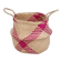 Pink Foldable Basket 35x30 cm (L),Boho-Style Foldable Basket