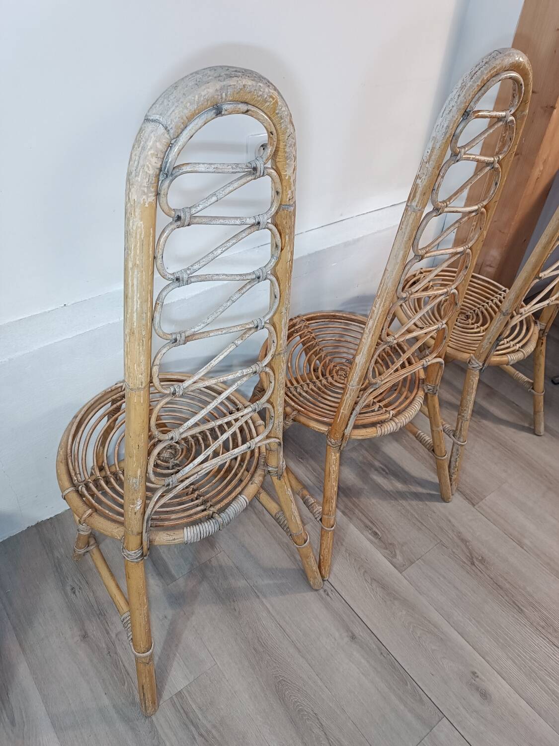 Trio de chaises par Dirk Van Sliedregt Années 1960