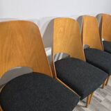 Dining Chairs by Radomir Hoffman for Ton, 1950s, Set of 8
