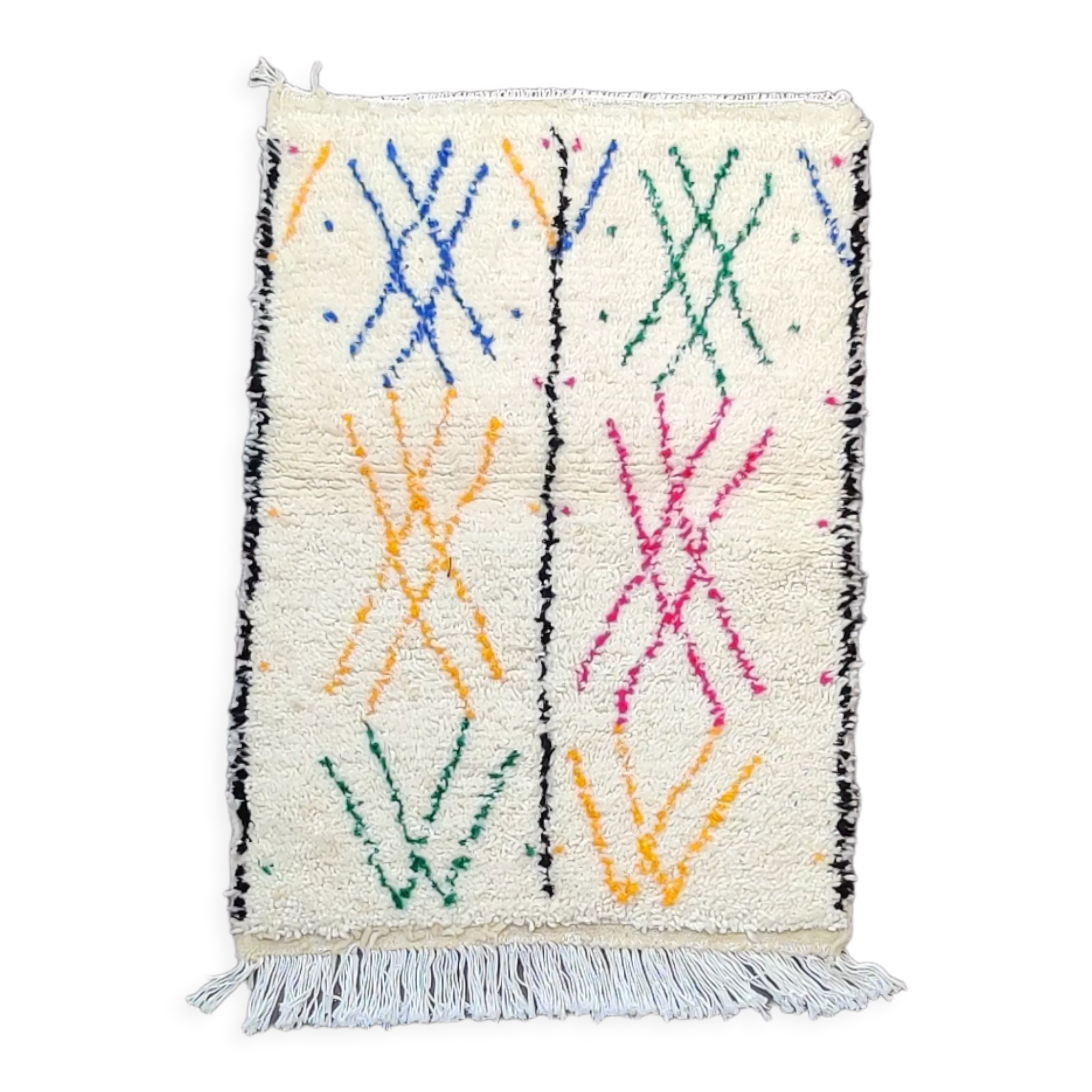 Colorful Moroccan carpet 70x105 cm