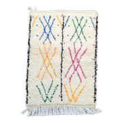 Colourful Moroccan rug 70x105 cm