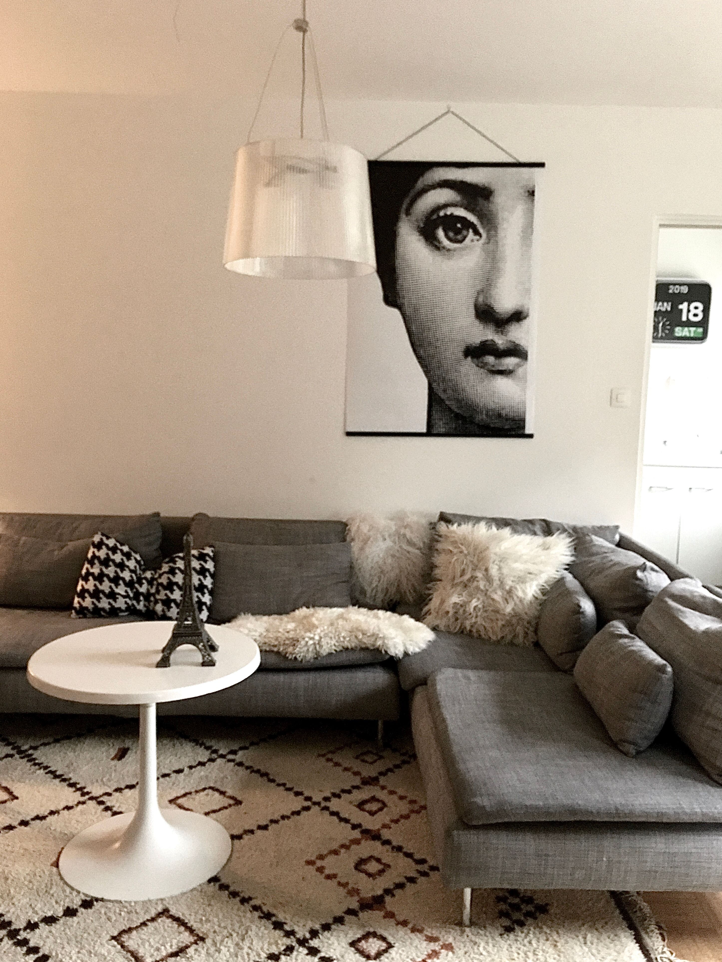 Transparent Kartell hanging lamp