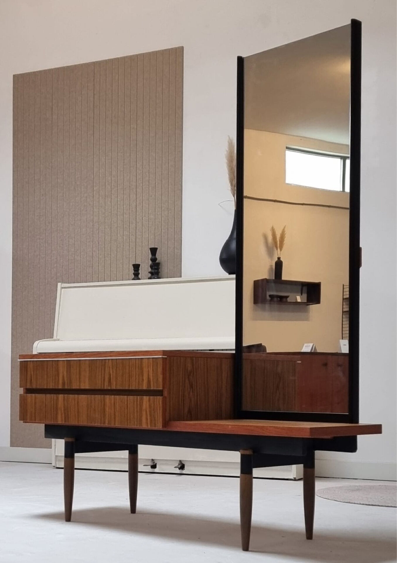 1970s mirror buffet