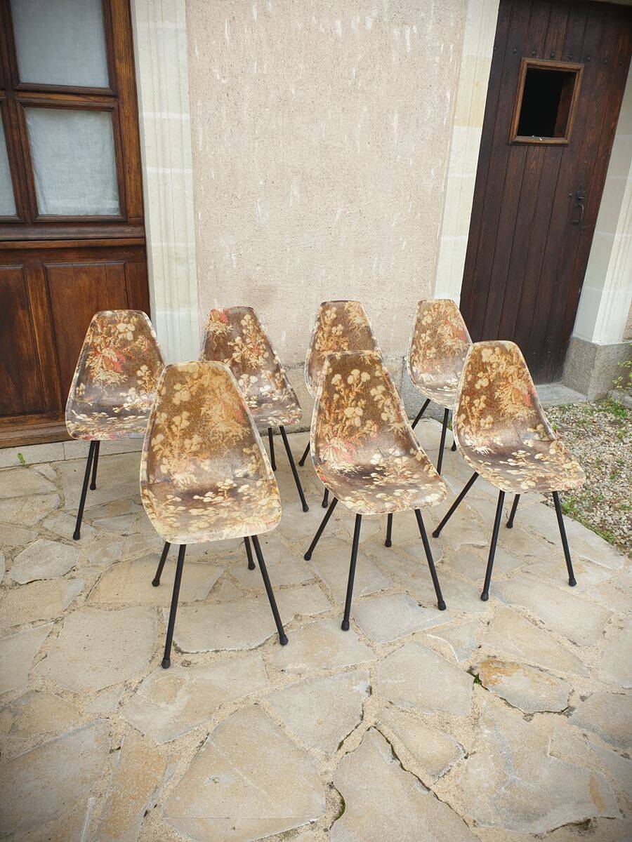 Vintage fiberglass chairs La Cigogne