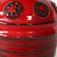 Vintage Vase en céramique rétro milieu du siècle, Allemagne, rouge