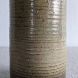 Single-flower vase "bottle" in glazed ceramic dated signed AR78