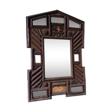 Tramp Art Mirror 1903