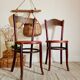 Duo of antique bistro chairs Jacob and Joseph Kohn