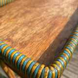 Vintage 1950s rattan console