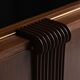 Art Deco walnut sideboard with brass details and sculptural base, France, 1930s