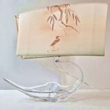 Vintage crystal lamp from the 1970s