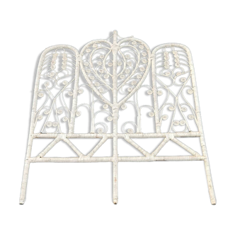 Peacok rattan headboard 1970