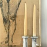 Marble candlesticks