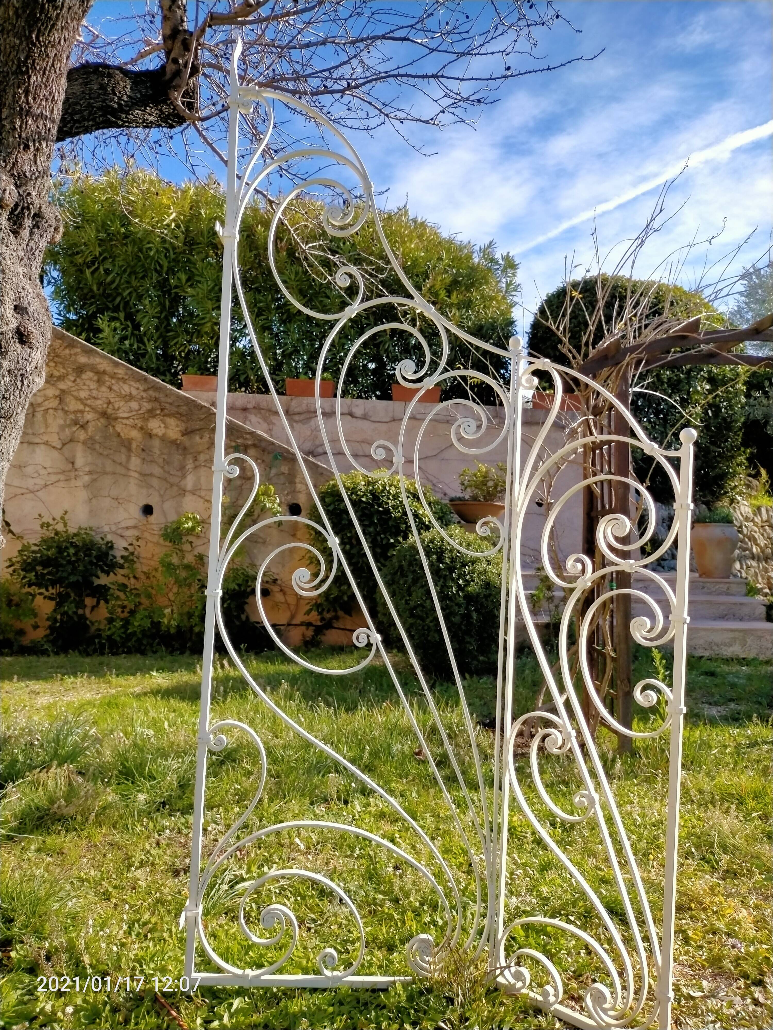 Wrought iron grid