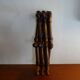 Folding wooden wall coat rack 10 hooks