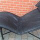 Leather lounge chair  by wrong Björklund  1980 s