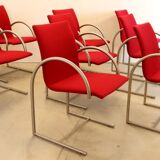 Set of 8 Metaform Circle dining chairs