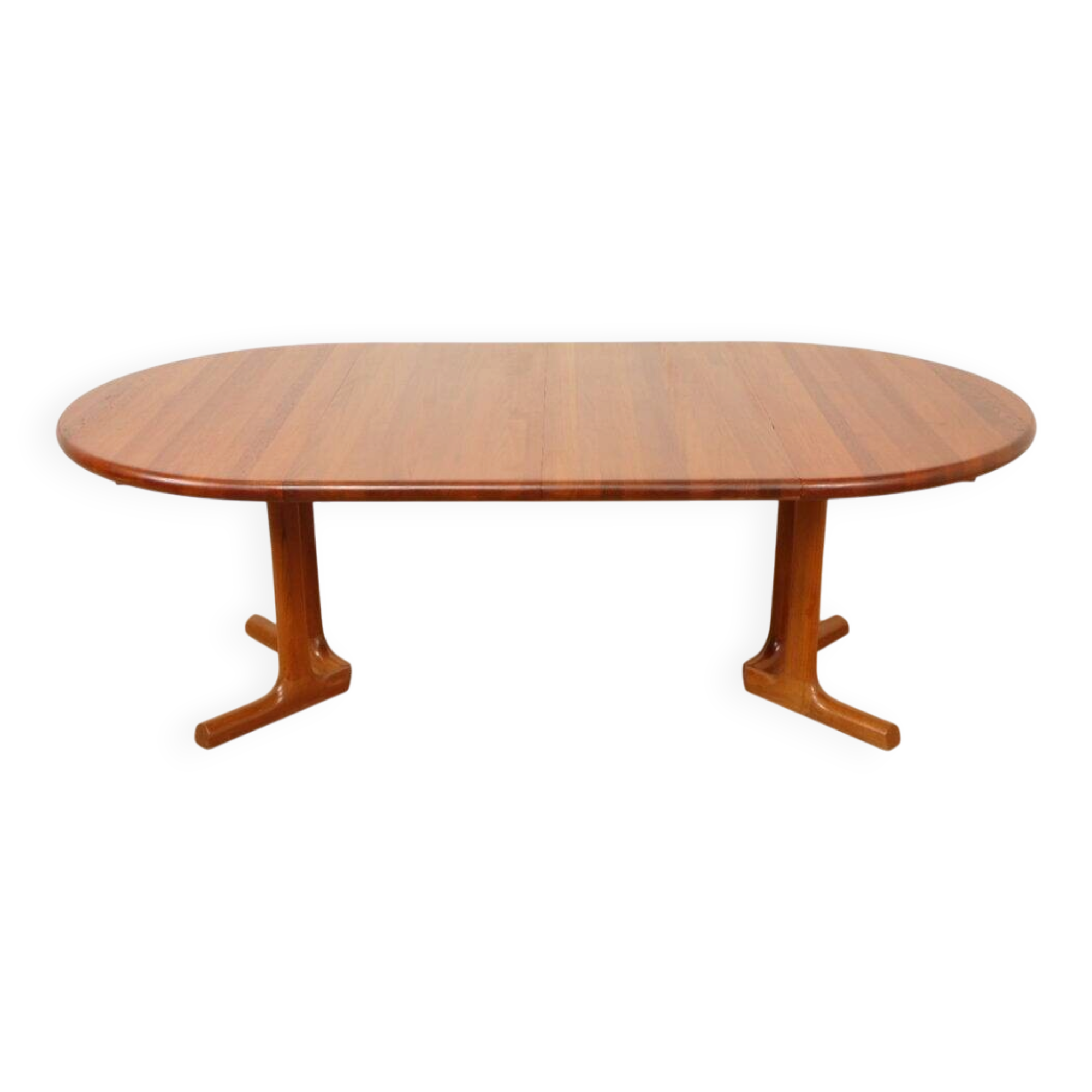 Vintage extendable round dining table | Dyrlund | Solid teak | Danish