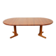 Vintage extendable round dining table | Dyrlund | Solid teak | Danish