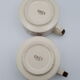 Head to head breakfast sandstone floral decoration you and me cup and saucer