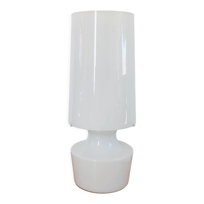 Lampe de salon en verre blanc, Italie années 60