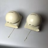 Vintage Italian Guzzini sconces model Bugia. Set of two