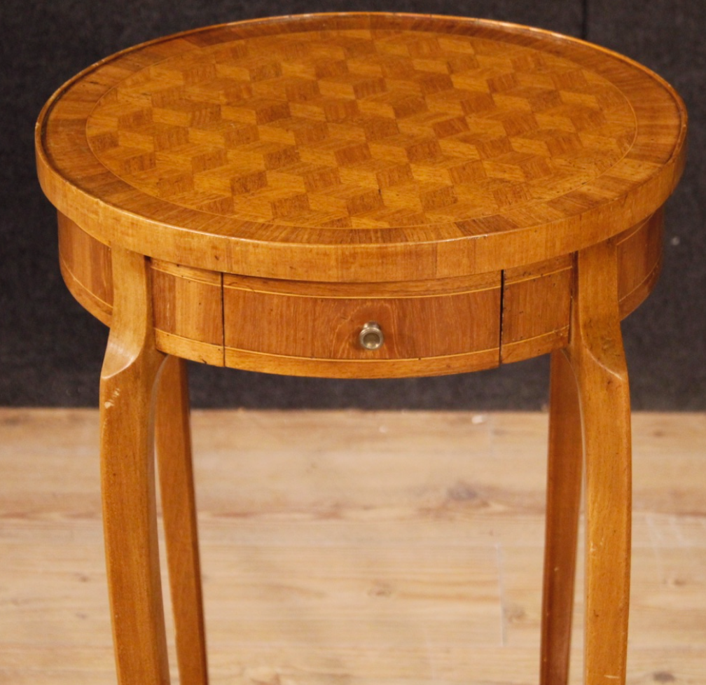 French side table in mahogany