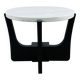 Scandinavian marble and wood side table from the 60s