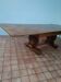 Table from the 1940s in solid oak in the style of Victor Courtray.