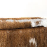 Chest stool in cowhide 1970