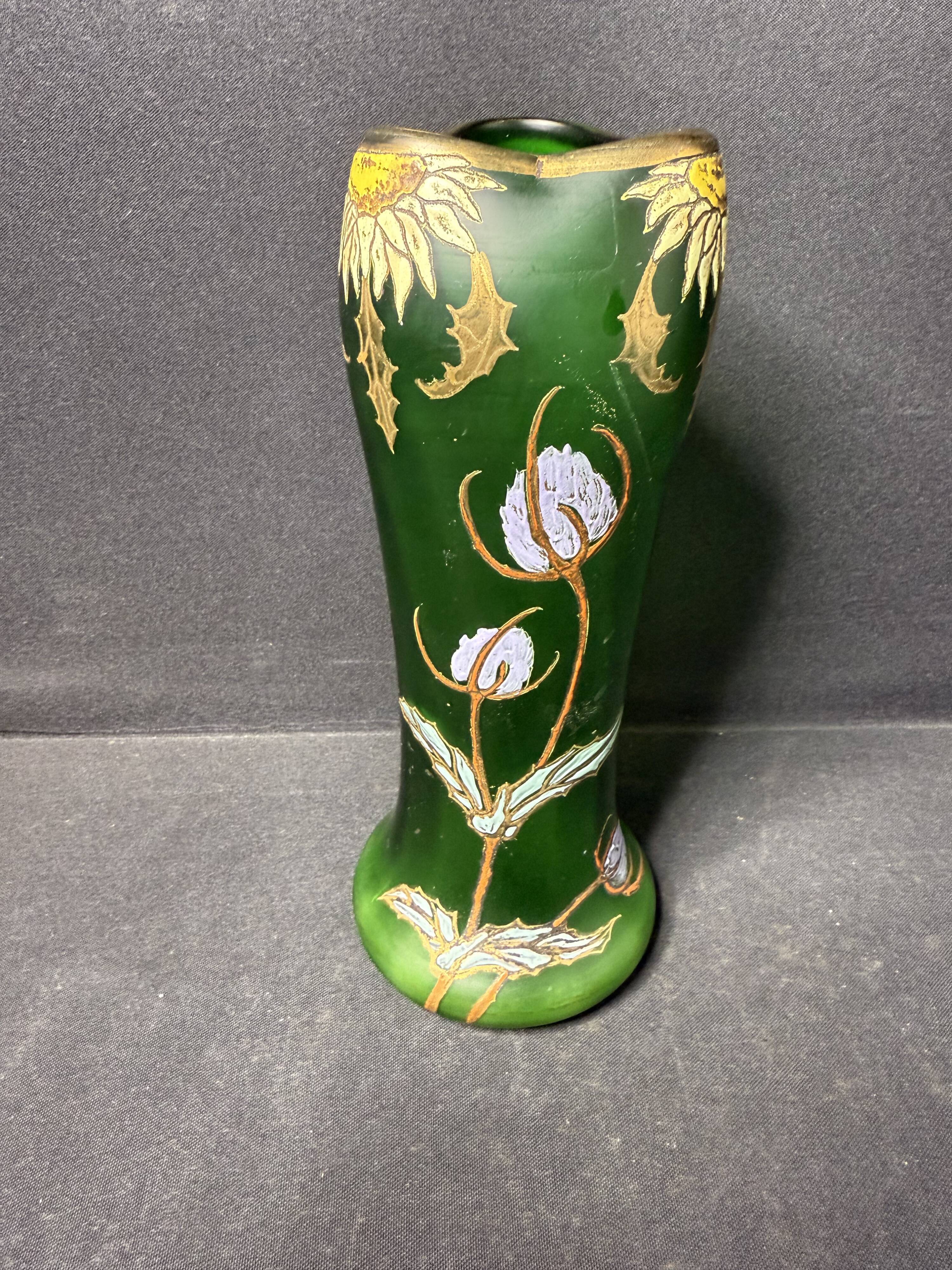 Enamelled vase – FT Legras (1839-1916)