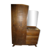 Art deco asymmetrical tripod commodical cabinet