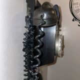 Old Ericsson wall telephone in black bakelite