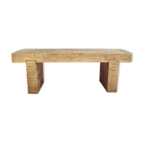 Oak deco bench