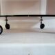 Michel Dumas 70's coffee table trolley on wheels