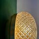 Applique ou plafonnier globe vintage en verre ambré pointe de diamant