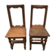 Two lorraine chairs in massive