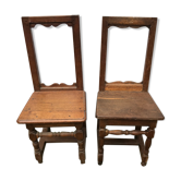 Two lorraine chairs in massive