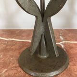 Pair of large brutalist candlesticks