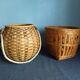 Vintage rattan pot cover