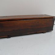 Vintage wooden military chest