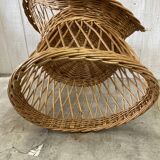 Vintage wicker armchair