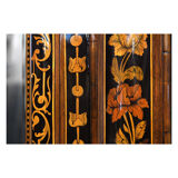 Mirror in 18th century marquetry 90x100cm