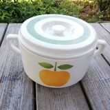 Vegetable soup decorated apple